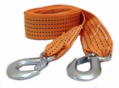 Трос буксировочный 10т 4м 2 крюка "Top Auto" БУКСИР в сумке