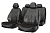Чехлы на сидение автомобиля Carfashion "MUSTANG" черный/черный/св. коричневый купить в Тюмени