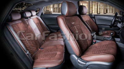 Комплект Накидок Carfashion "STALKER PLUS PREMIUM" кофе/кофе/кофе купить в Тюмени