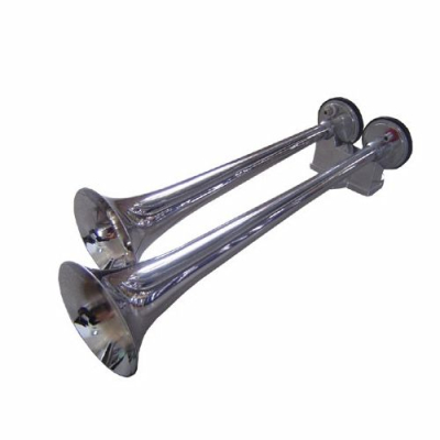 Сигнал звуковой ST-1018 воздушный, 2 рожка, хром, cо встоенным мотором, для грузовых авто,12v FA-LA- купить в Тюмени