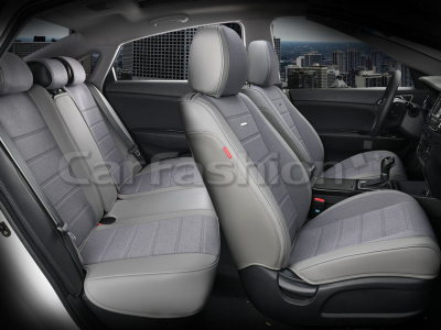 Комплект каркасных чехлов 5D "MAYER PLUS" т.серый/т.серый/серый купить в Тюмени