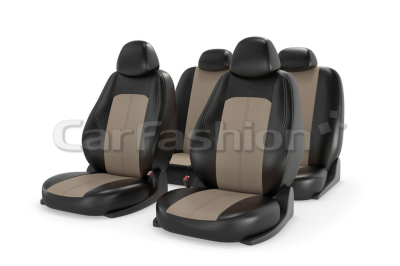 Чехлы "RANGER LEATHER" черный/бежевый/бежевый изображение Чехлы "RANGER LEATHER" черный/бежевый/бежевый купить в Тюмени