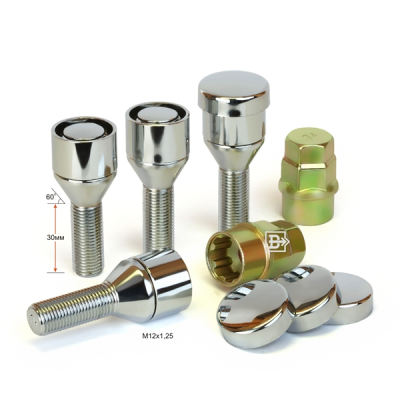Болты Конус М 12 Х1, 25*30 мм Хром 2 кл. вращ. купить в Тюмени