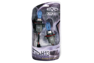 Газонаполненные лампы EVO "Alfas"/+130%/4300K/H13 комплект 2 шт