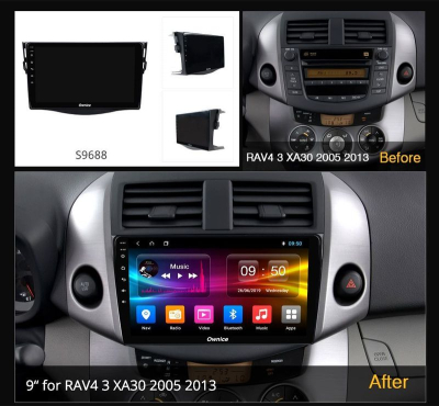 Штатная магнитола TOYOTA RAV4 2006-2012 OL-9688 9'', 1024*600 в Тюмени