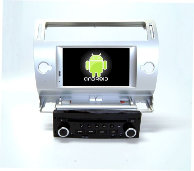 Штатная магнитола CITROEN C4 2004-2011 серебро QR-7066-s (экран 7", 1024*600) в Тюмени