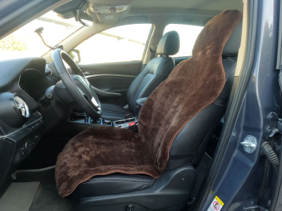 Накидка на сиденье, шерсть передняя (коричневый) купить в Тюмени