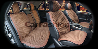 Комплект Накидок Carfashion для автомобиля "CAPRI PLUS" коричневый/коричневый/коричневый