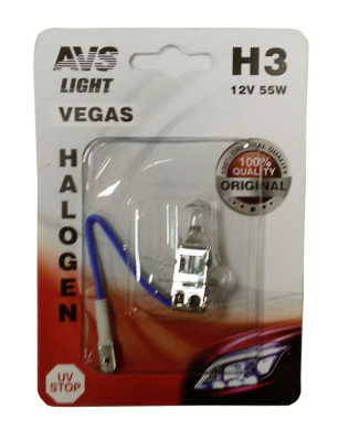 Галогенная лампа AVS Vegas в блистере H3.12V.55W.1шт.