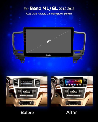 Штатная магнитола MERCEDES ML W166 / GL X166 2011-2015 NTG 4.0/4.5 OL-9986 9'', 1024*600 в Тюмени