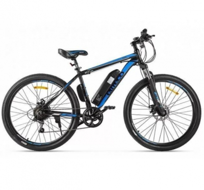 Электровелосипед взрослый Eltreco XT 600 D (черно-синий) 350Вт, 7,8Ah, 27,5