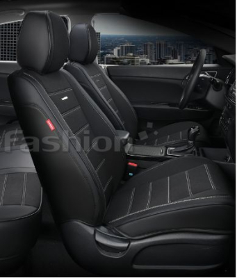Каркасные чехлы фронт 5D "MAYER" черный/черный/серый купить в Тюмени