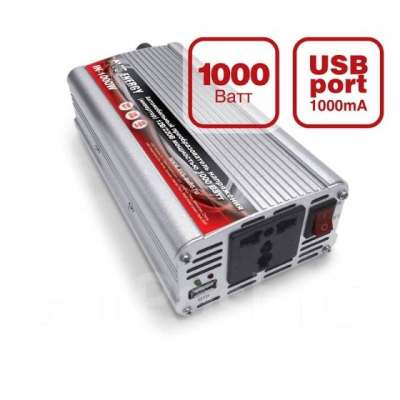 Автомобильный инвертор 24/220V AVS IN-1000W-24 купить в Тюмени