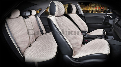 Комплект Накидок Carfashion для автомобиля "PALERMO PLUS" бежевый/бежевый купить в Тюмени