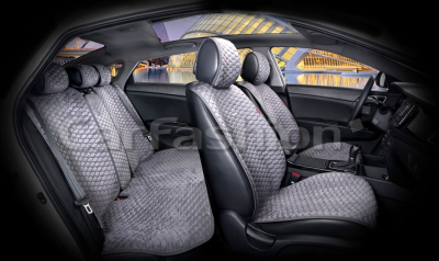Комплект Накидок Carfashion "CAPRI PRO PLUS" серый/серый/св.серый купить в Тюмени