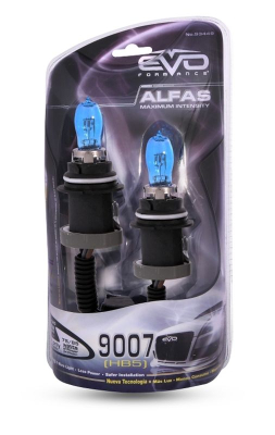 Газонаполненные лампы EVO "Alfas"/+130%/4300K/9007-HB5 комплект 2 шт
