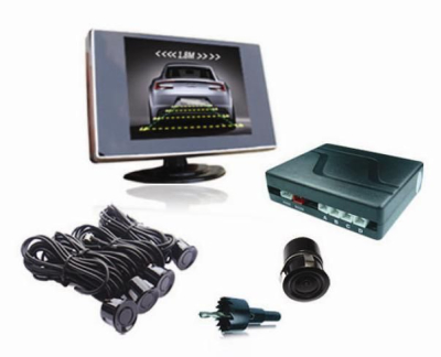 Парктроник PS-841 (4 датчика, ЖК-Дисплей, камера заднего вида) купить в Тюмени