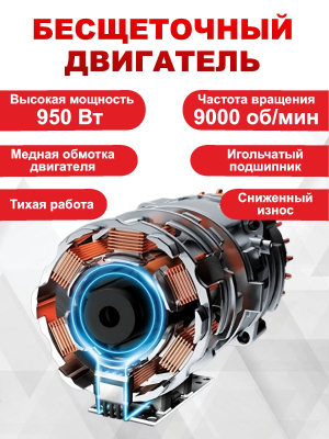 Болгарка аккумуляторная (УШМ) 21V с 2мя АКБ 4 Ач