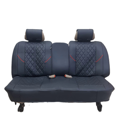 Накидки на задние сиденья BALATON с юбкой черный/черный/красный изображение Накидки на задние сиденья BALATON с юбкой черный/черный/красный купить в Тюмени