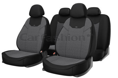 Чехлы на сидение автомобиля Carfashion "ARIZONA" т.серый/черный/т.серый купить в Тюмени