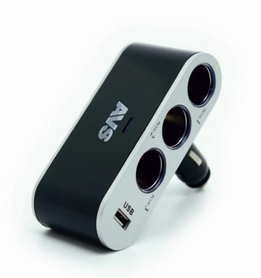 Разветвитель прикуривателя 12/24 (на 3 выхода+USB) CS312U купить в Тюмени