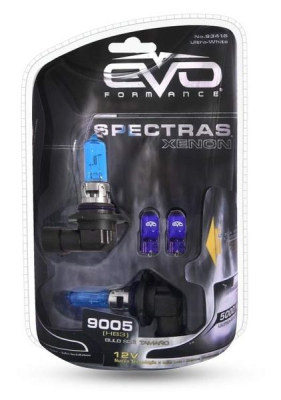 Газонаполненные лампы EVO "Spectras"/8000K/75W/9005 комплект 2+2(T-10) шт