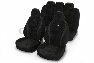 Чехлы "RECORD" т.серый/черный/т.серый купить в Тюмени