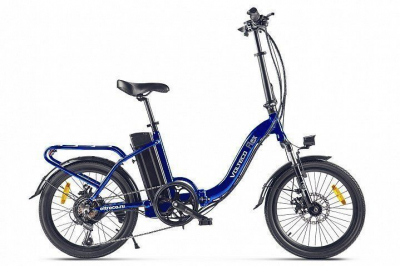 Электровелосипед взрослый VOLTECO FLEX (Синий) 250Вт, 8Ah, 20