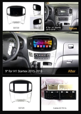Штатная магнитола HYUNDAI H1 / Grand Starex 2016+ OL-9729 9'', 1024*600 в Тюмени