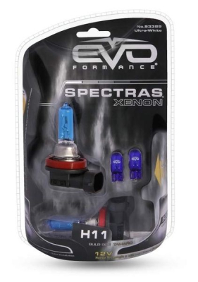 Газонаполненные лампы EVO "Spectras"/8000K/75W/H11 комплект 2+2(T-10) шт