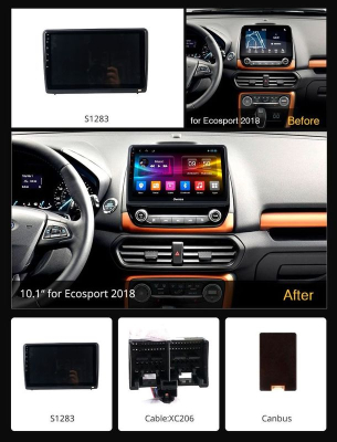 Штатная магнитола FORD EcoSport OL-1283 10'', 1024*600 в Тюмени