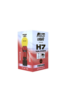 Галогенная лампа AVS Vegas H7. 24V.70W.1шт.