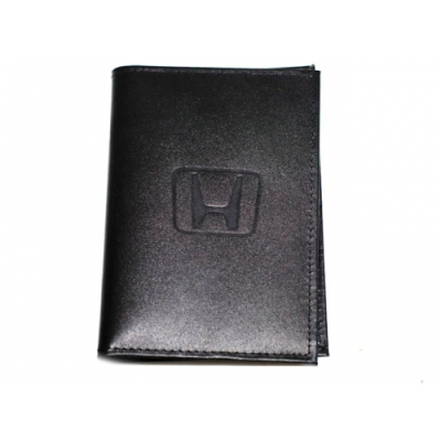 Бумажник водителя БВЛ5Л П BLACK нат.кож.HONDA купить в Тюмени