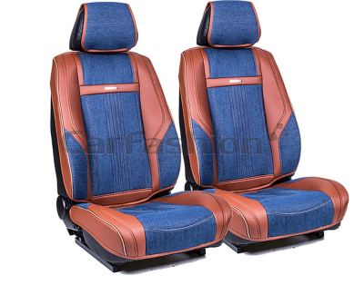Комплект Накидок Carfashion "JEANS PLUS PREMIUM" синий/коричневый/коричневый изображение Комплект Накидок Carfashion "JEANS PLUS PREMIUM" синий/коричневый/коричневый купить в Тюмени