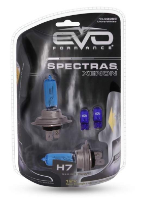 Газонаполненные лампы EVO "Spectras"/5000K/75W/H7 комплект 2+2(T-10) шт