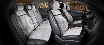 Комплект Накидок "BARCELONA PLUS" черный/серый/черный/серый купить в Тюмени