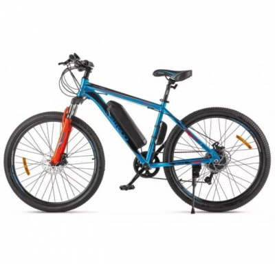 Электровелосипед взрослый Eltreco XT 600 D (Сине-оранжевый) 350Вт, 7,8Ah, 27,5