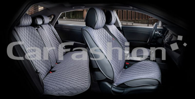 Комплект Накидок Carfashion "CROWN" серый/серый/т.серый купить в Тюмени