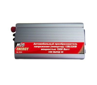 Автомобильный инвертор 12/220V IN-1500W купить в Тюмени