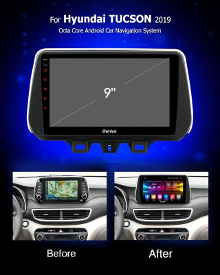 Штатная магнитола HYUNDAI TUCSON 2019+ OL-9728 9'', 1024*600 в Тюмени