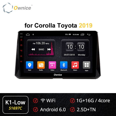 Штатная магнитола TOYOTA Corolla 2019+ OL-1697 10'', 1024*600 в Тюмени