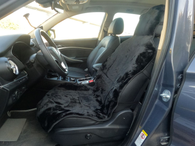 Накидка на сиденье, шерсть передняя (черный) прорезиненный подклад купить в Тюмени