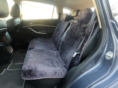 Накидка на сиденье авто, мутон (Серая) задняя купить в Тюмени