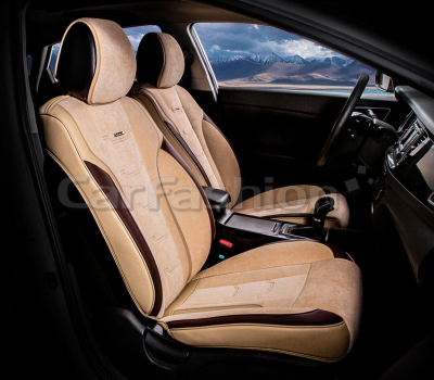 Накидки Фронт "SMART" бежевый/бежевый/кофе купить в Тюмени