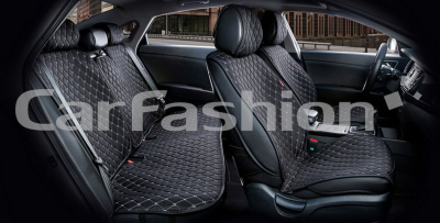 Комплект Накидок Carfashion "CROWN" черный/черный/серый купить в Тюмени