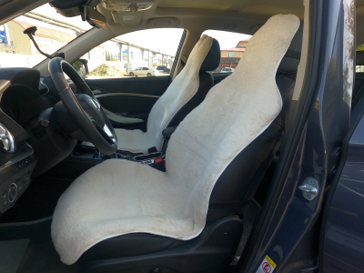 Накидка на сиденье авто, мутон (Белый) перед купить в Тюмени