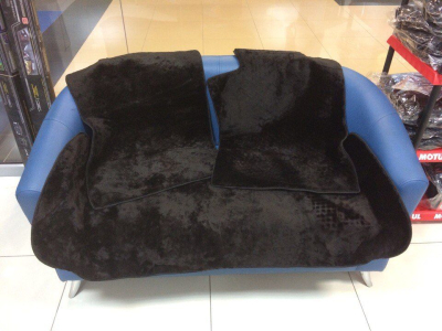 Накидка на сиденье авто, мутон (Горький шоколад) задняя купить в Тюмени