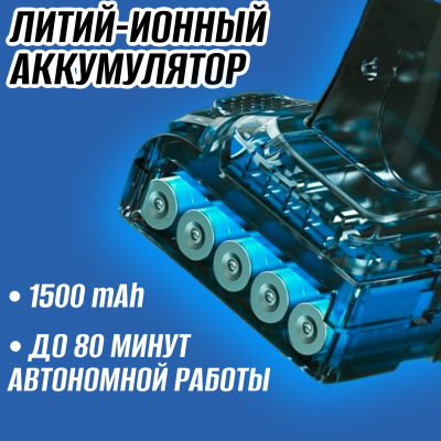 Пила аккумуляторная цепная 8+6