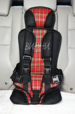 Детское автокресло "ВИННИ"-1, клетка красная купить в Тюмени