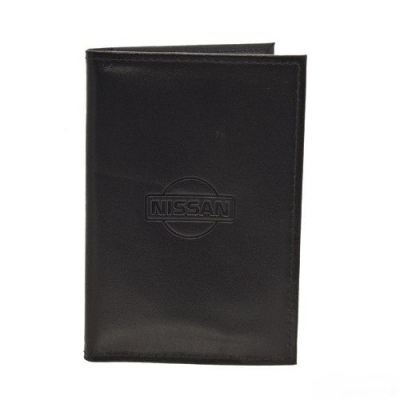 Бумажник водителя БВЛ5Л К BLACK нат.кож. NISSAN
